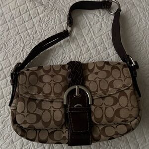 Brown Coach Shoulder Bag